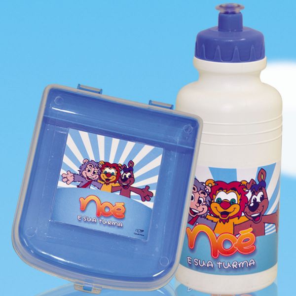 Kit A Hora do Lanche Noé e sua Turma Squeeze e Sanduicheira